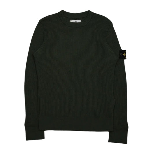 Stone Island Forest Green Heavy Knitwear