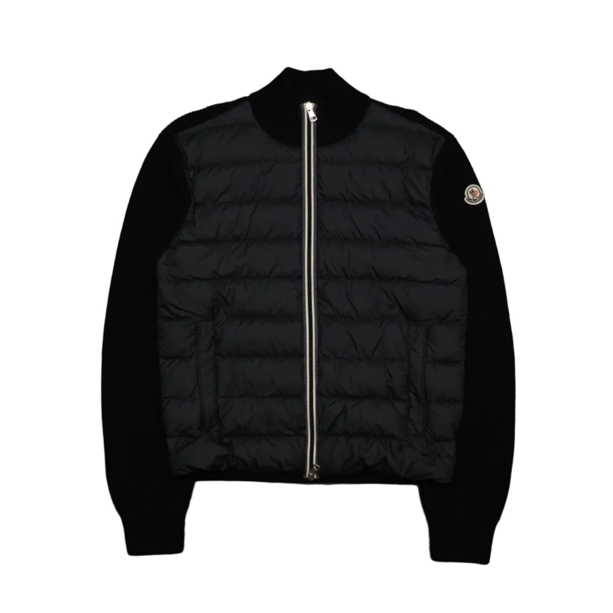 Moncler Tricot Grey/Black Cardigan
