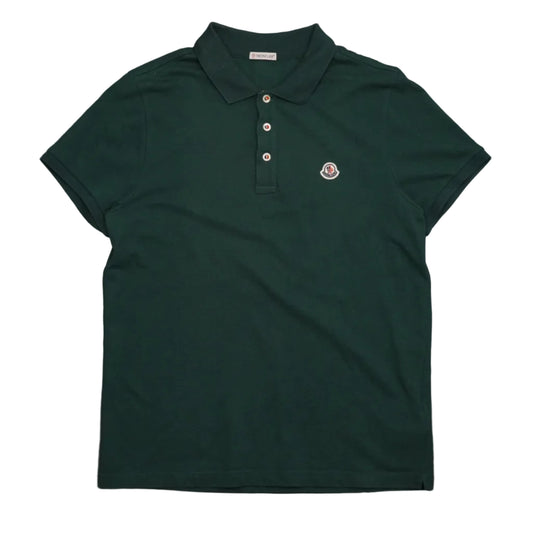 Moncler Maglia Polo Manica Corta Dark Green Pike
