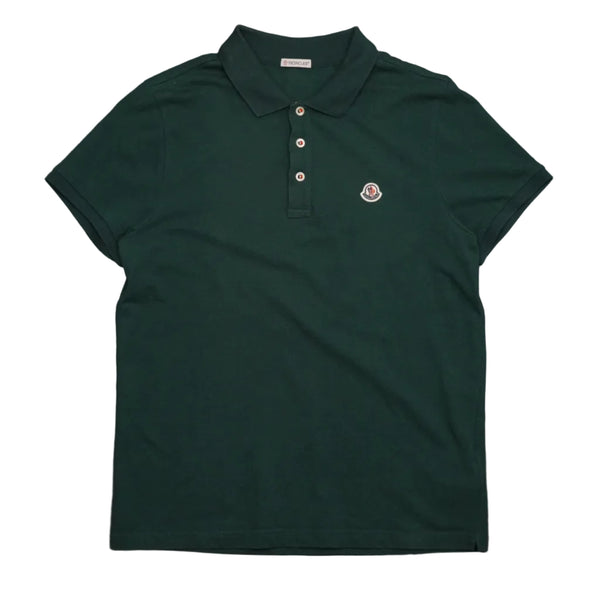 Moncler Maglia Polo Manica Corta Dark Green Pike