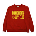 Billionaire Boys Club Yellow Text Red Crewneck