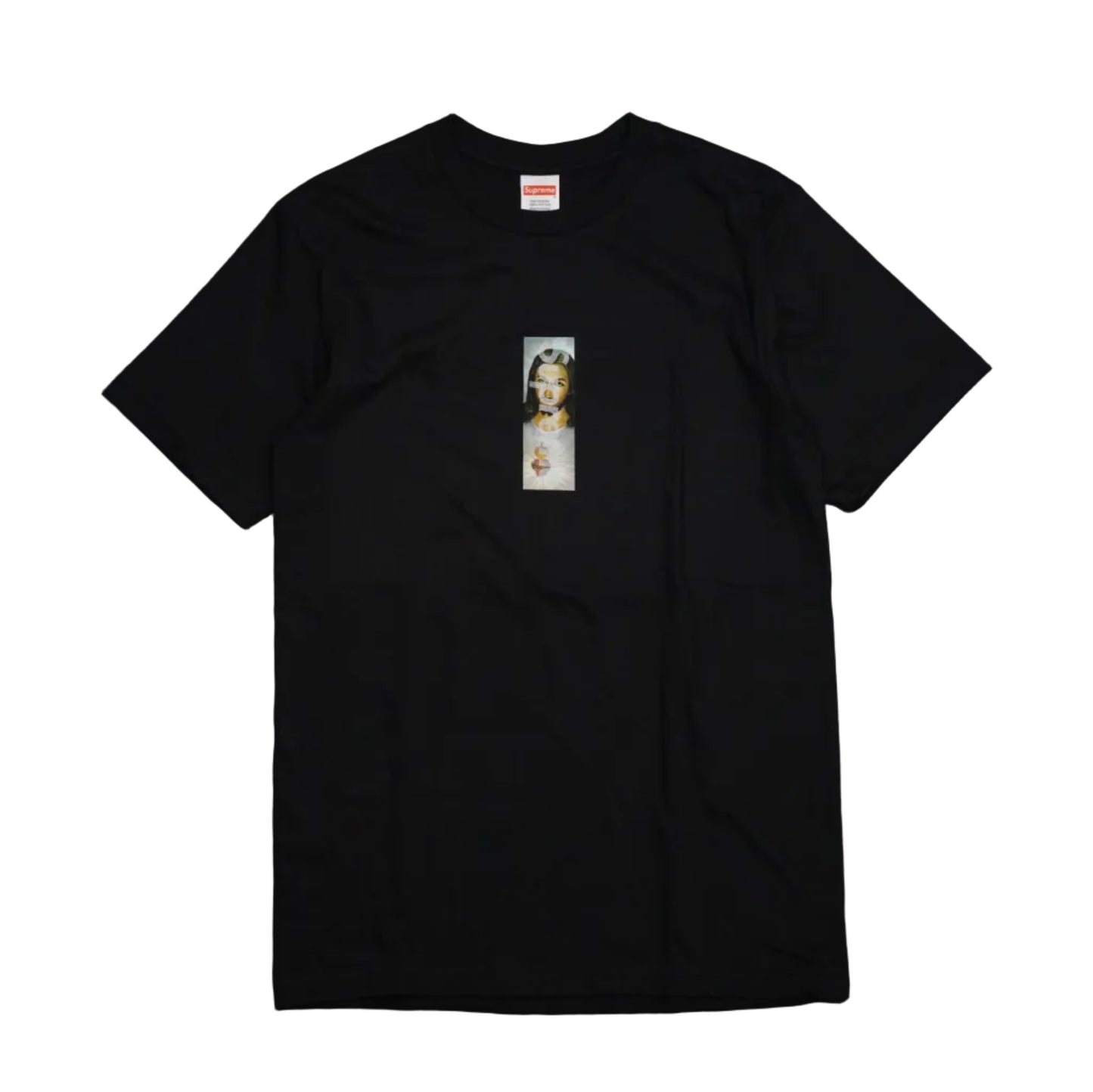 Supreme Prayer Card Box Logo Black T-Shirt