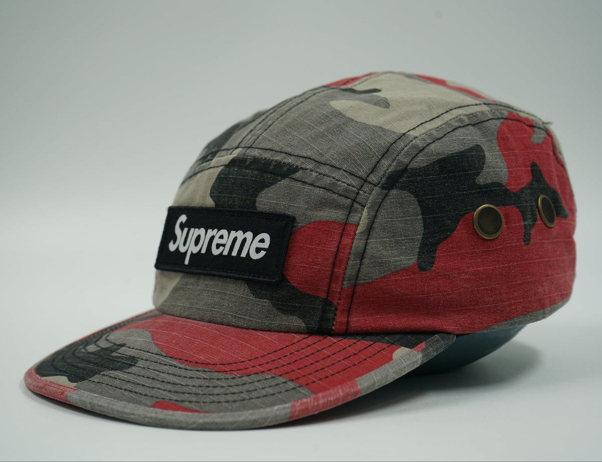 Supreme Military Red Camo Camp Cap