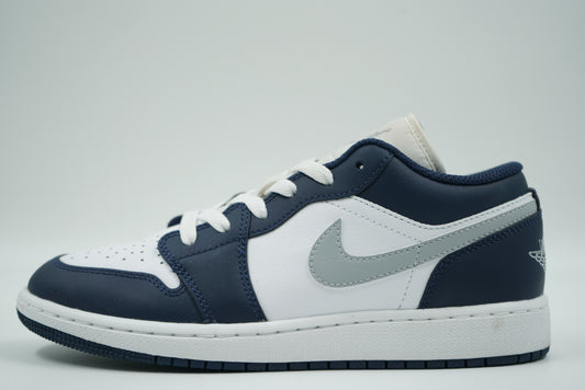 Jordan 1 Low Midnight Navy Wolf Grey