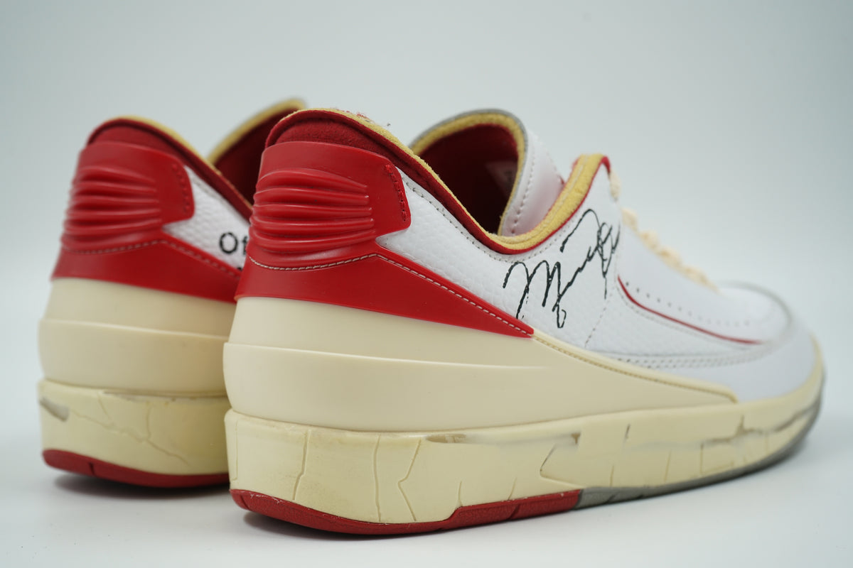 Air Jordan 2 Retro Low Off-White White Red