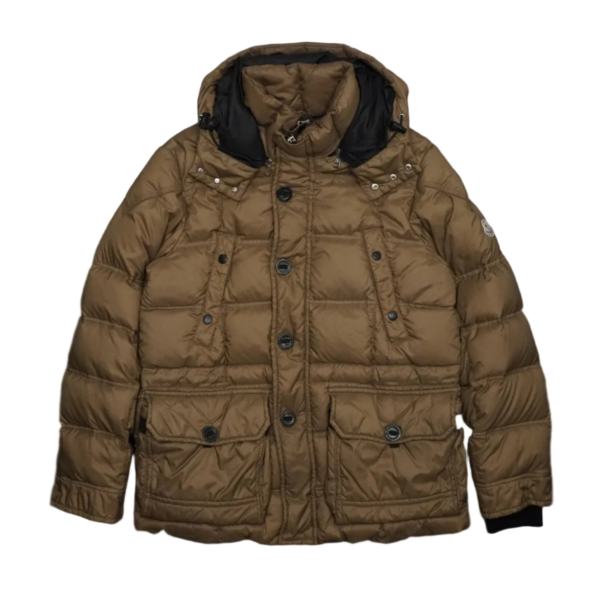 Moncler Branson Real Down Brown Jacket