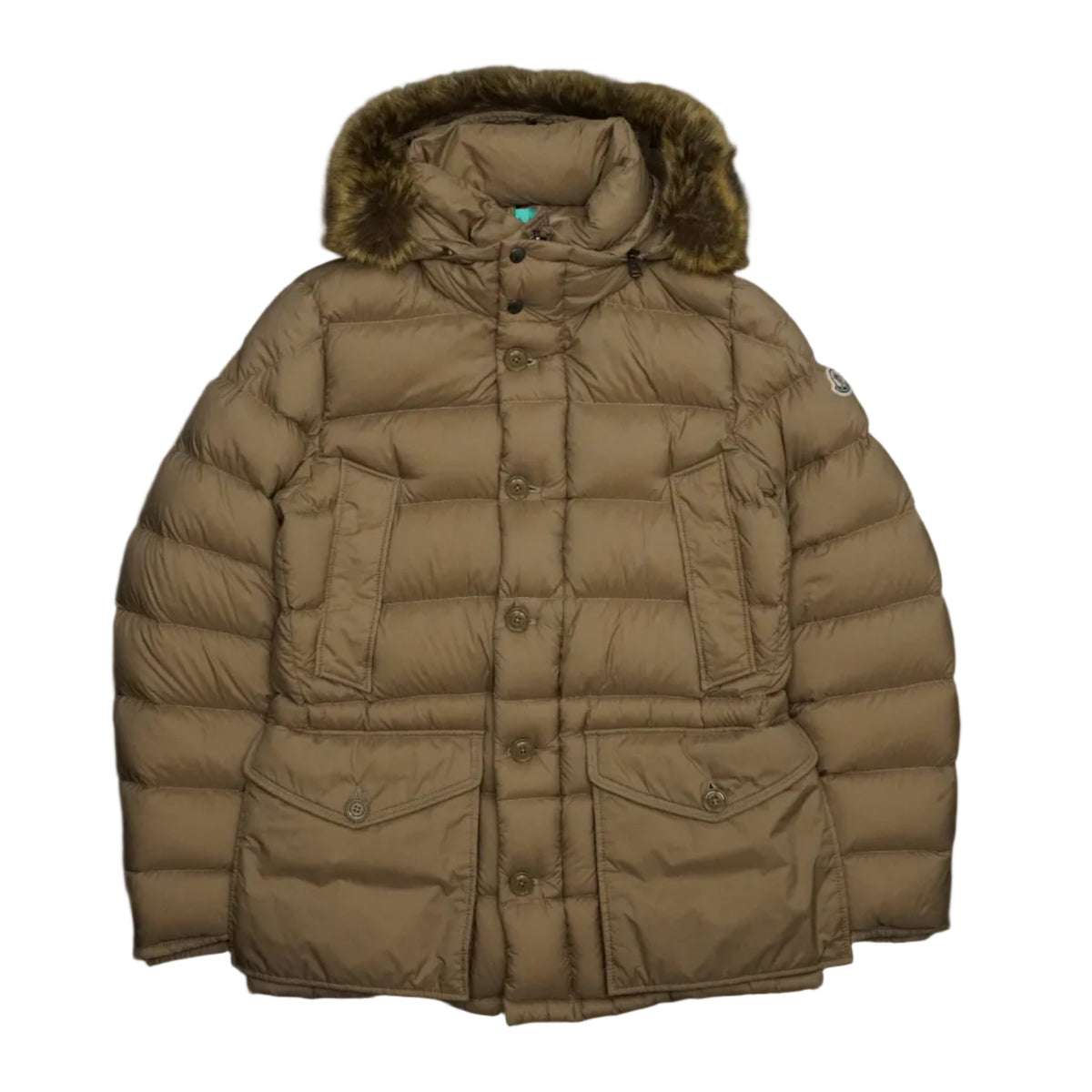 Moncler Clunye Giubbotto Fur Beige Jacket