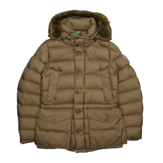 Moncler Clunye Giubbotto Fur Beige Jacket