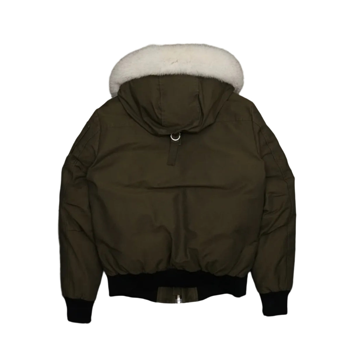 Moose Knuckles Balistic Bomber Green Military Jacket