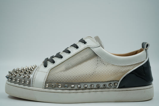 Christian Louboutin Multicolor Patent Leather Sosoxy Junior Spikes Sneakers