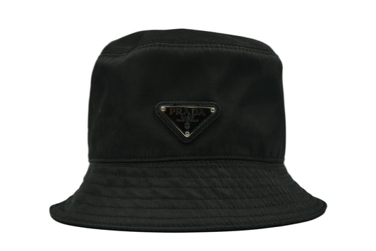 Prada Nylon Black Bucket Hat