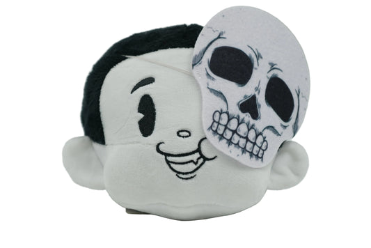 Deadfrens Black White Skull Plushy