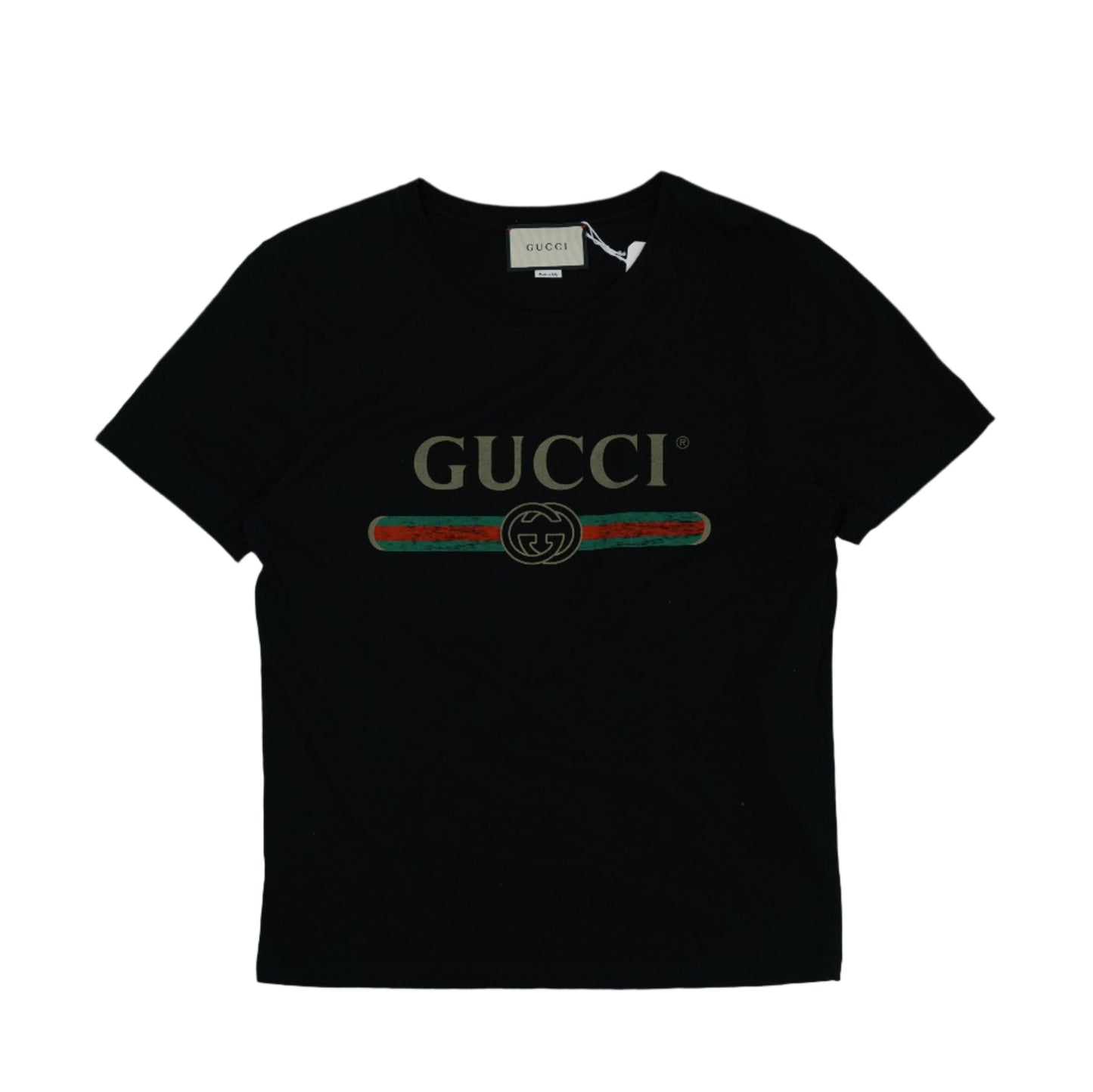 Gucci OG Fake Logo Black T-Shirt