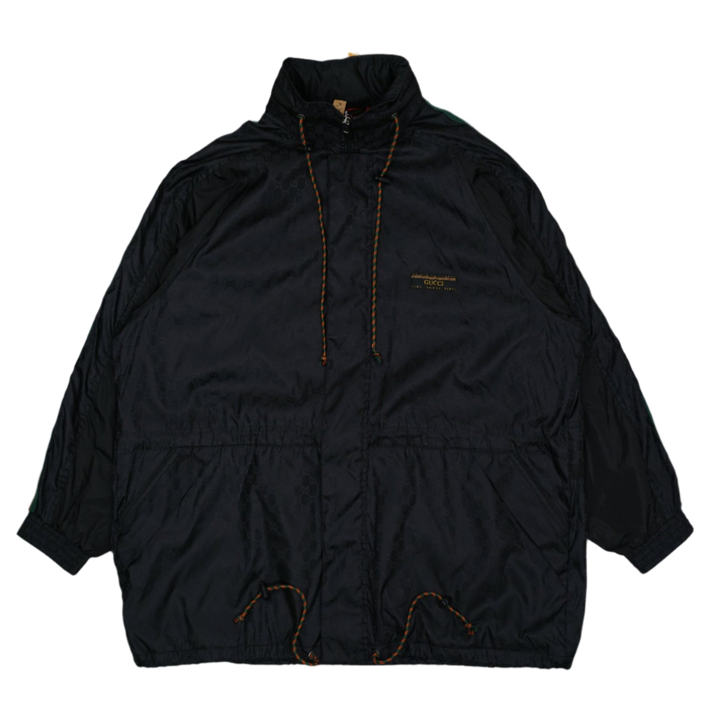 Gucci GG Logo Jacquard Nylon Black Jacket