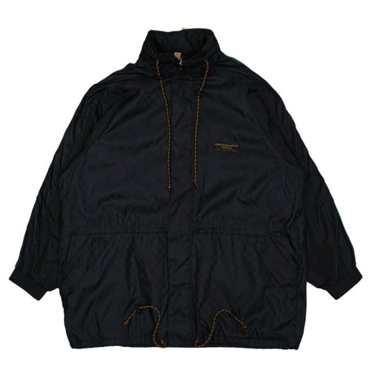 Gucci GG Logo Jacquard Nylon Black Jacket