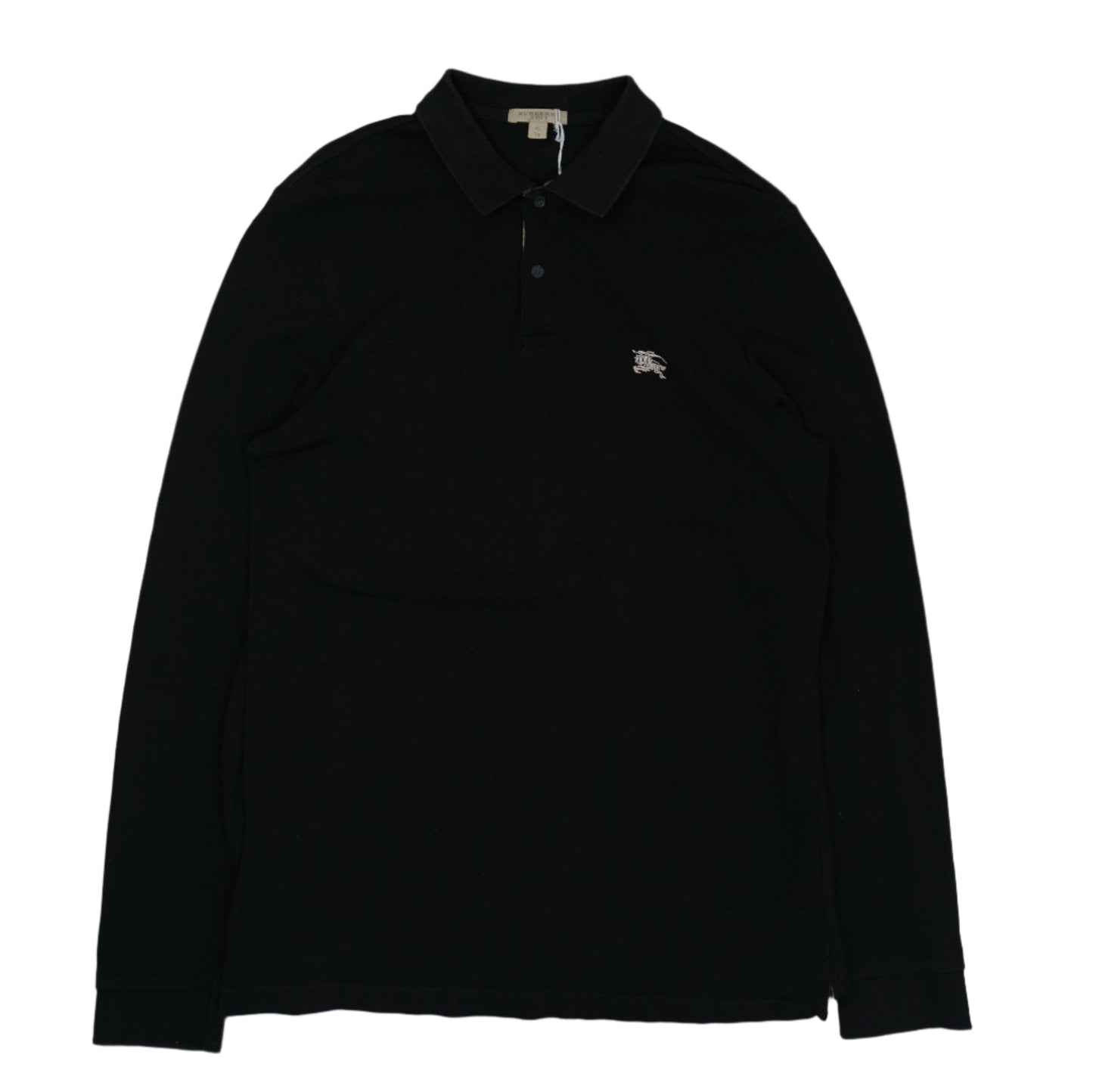 Burberry Beige Chest Logo Black Longsleeve Pike
