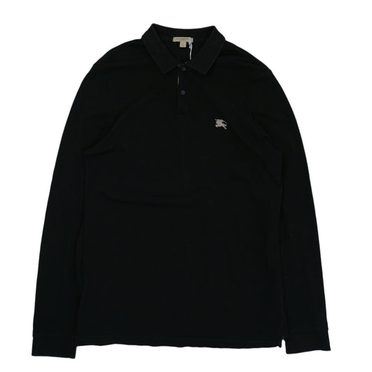 Burberry Beige Chest Logo Black Longsleeve Pike