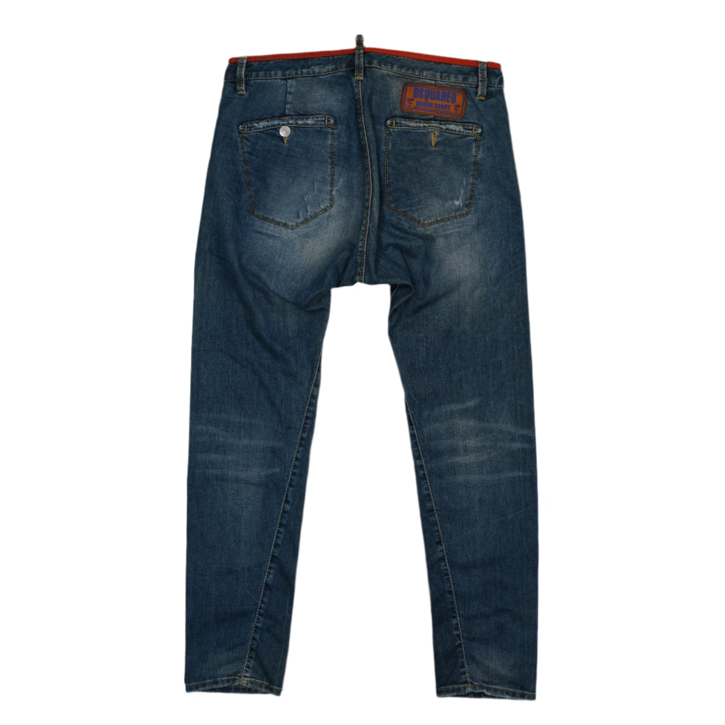 Dsquared2 Side Pockets Red Line Blue Jeans