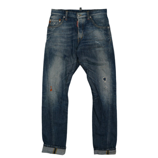 Dsquared2 Blood Stain Knee Denim Jeans