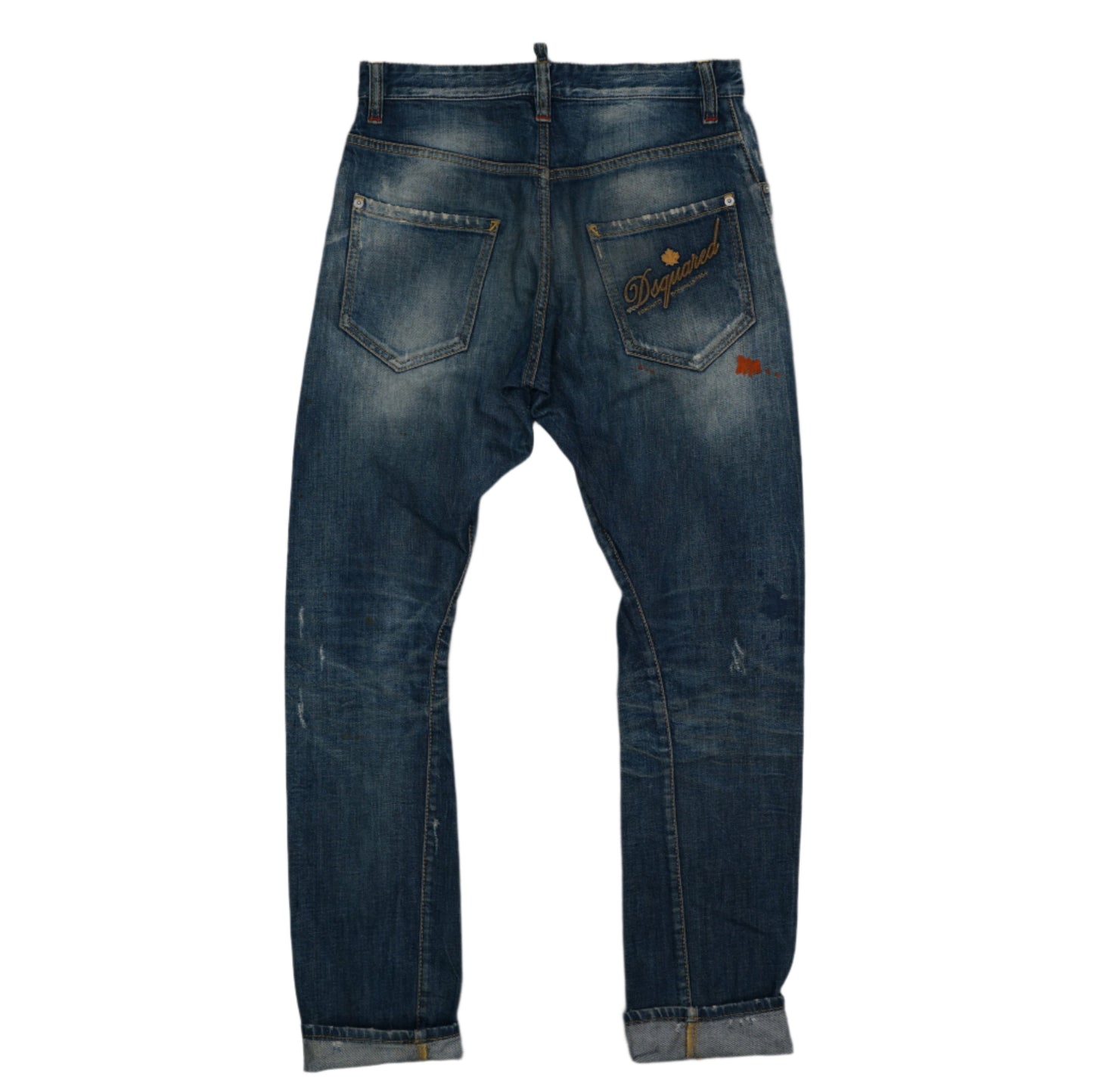 Dsquared2 Blood Stain Knee Denim Jeans