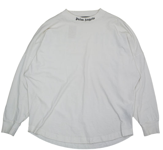 Palm Angels Arc Logo White Longsleeve