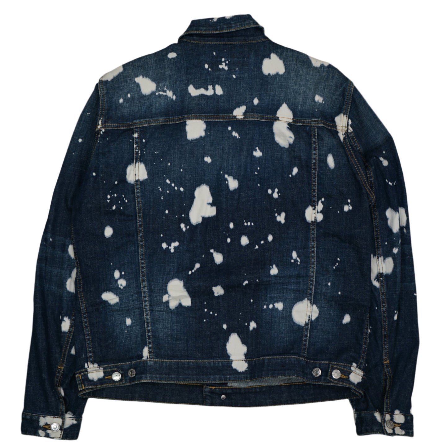 Dsquared2 Bleach Denim Zipper Jacket