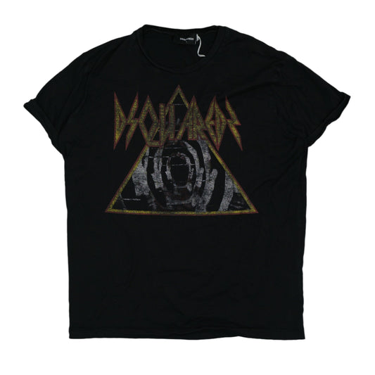 Dsquared2 Led Zeppelin Font Black T-Shirt