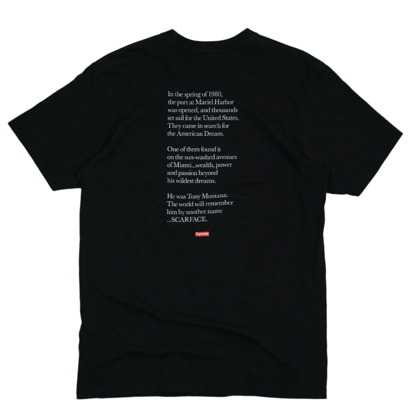 Supreme Scarface FW17 Black T-Shirt