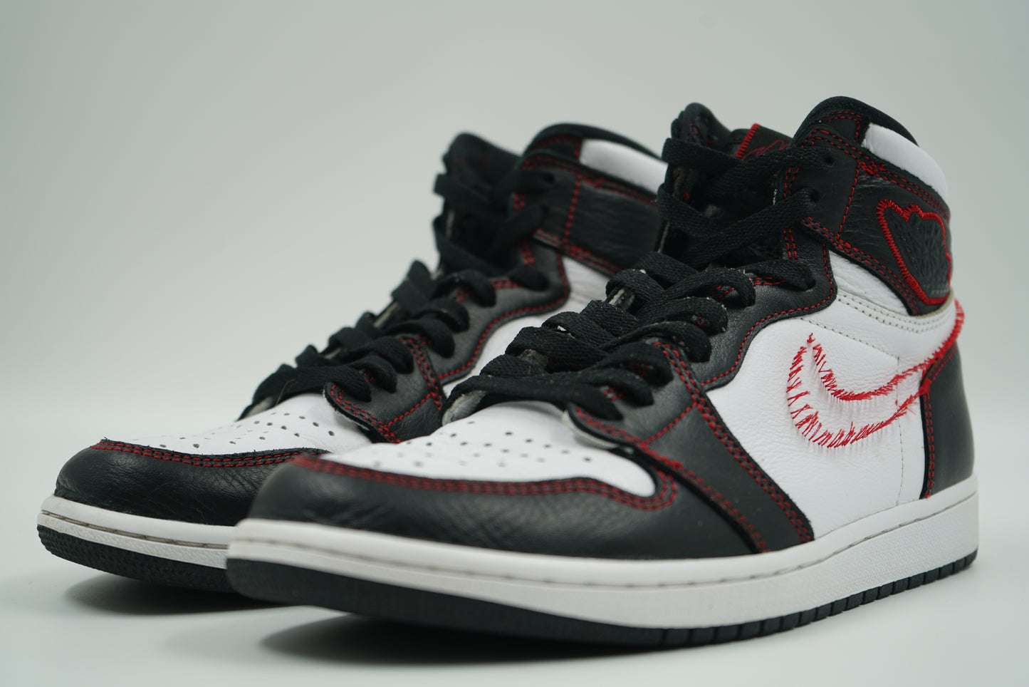 Air Jordan 1 High Defiant White Black Gym Red