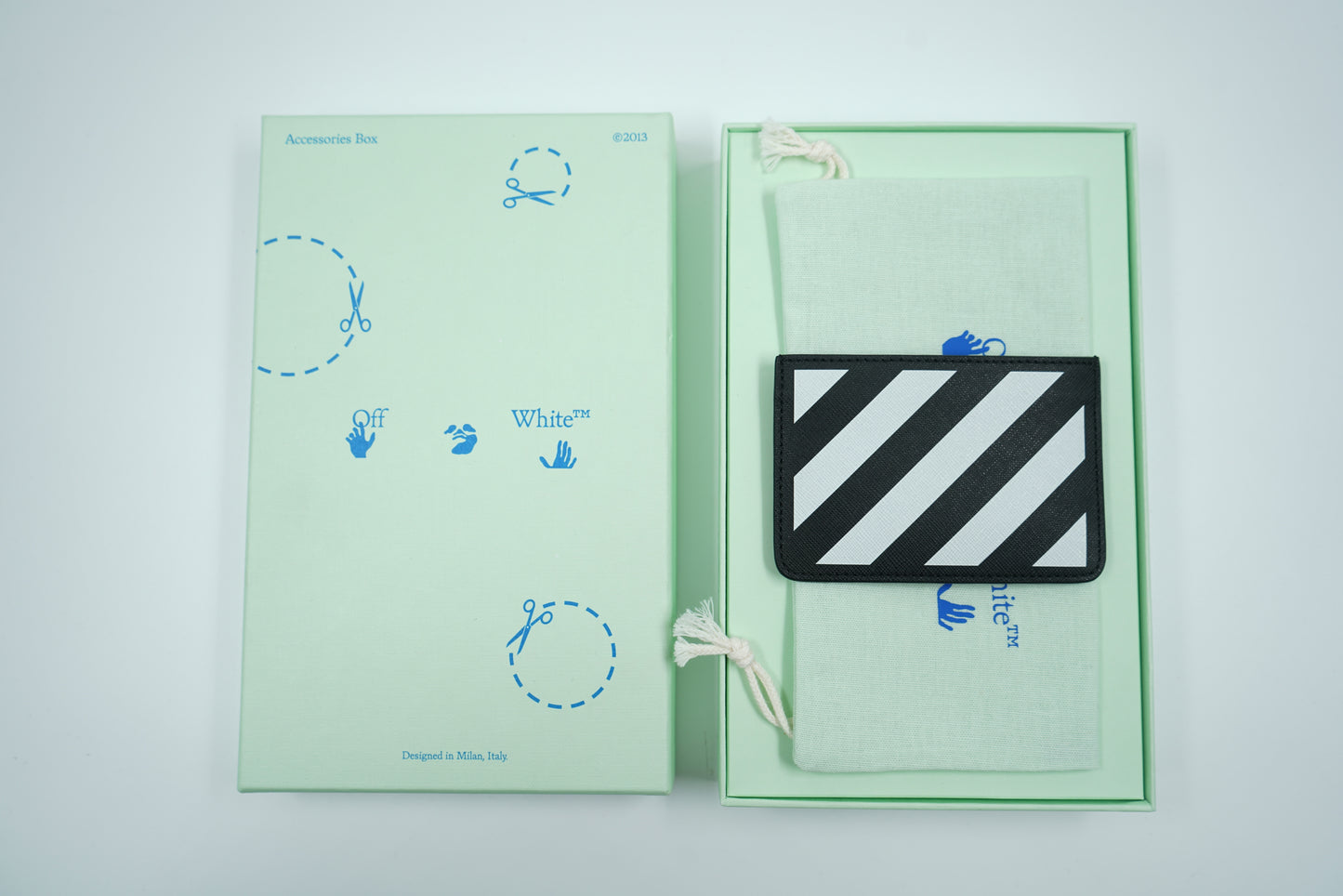 Off-White Binder Diagonal Black/White Cardcase