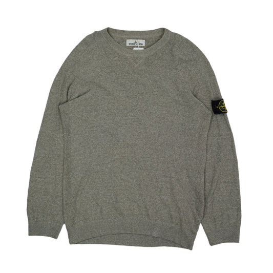 Stone Island Grey/Green Knitwear Crewneck