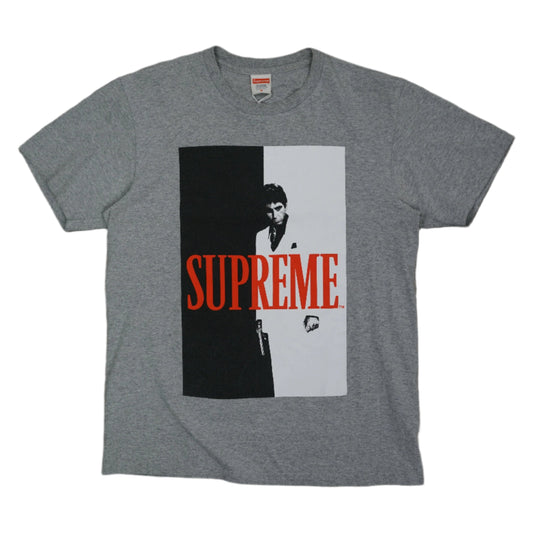Supreme Scarface Split Heather Grey T-Shirt