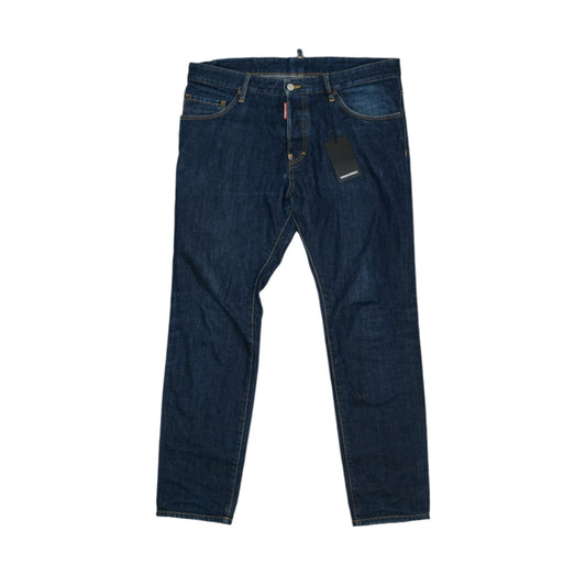 Dsquared2 Plain Blue Denim Jeans