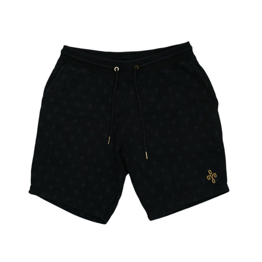 Ovo Black Monogram Shorts