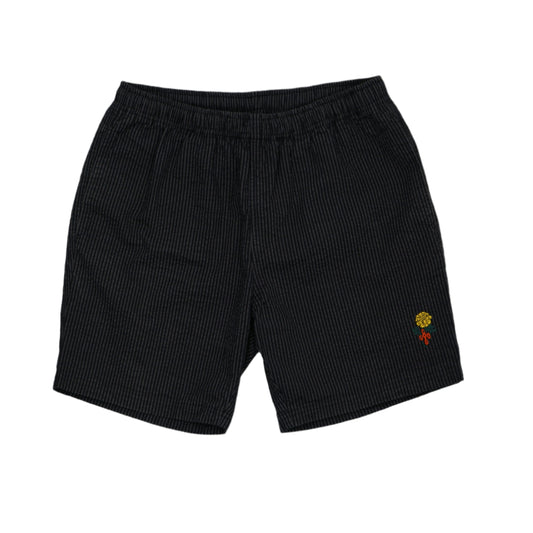 Ovo Black/Grey Striped Shorts