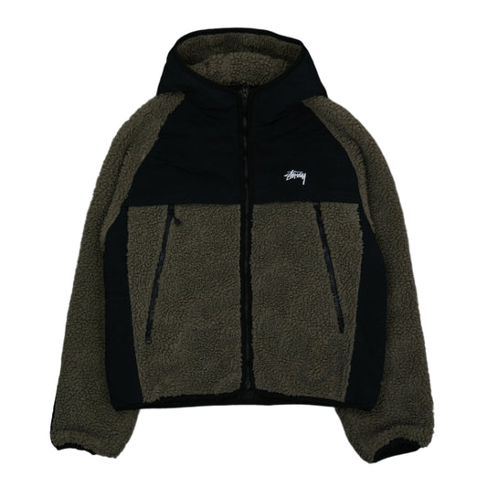 Stussy Black/Grey Fleece Zip