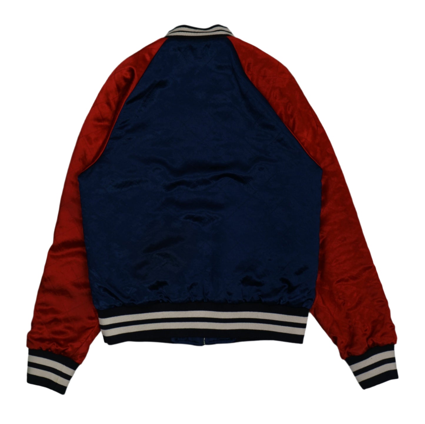 Gucci Reversible Logo Striped Varsity Blue/Red Jacket