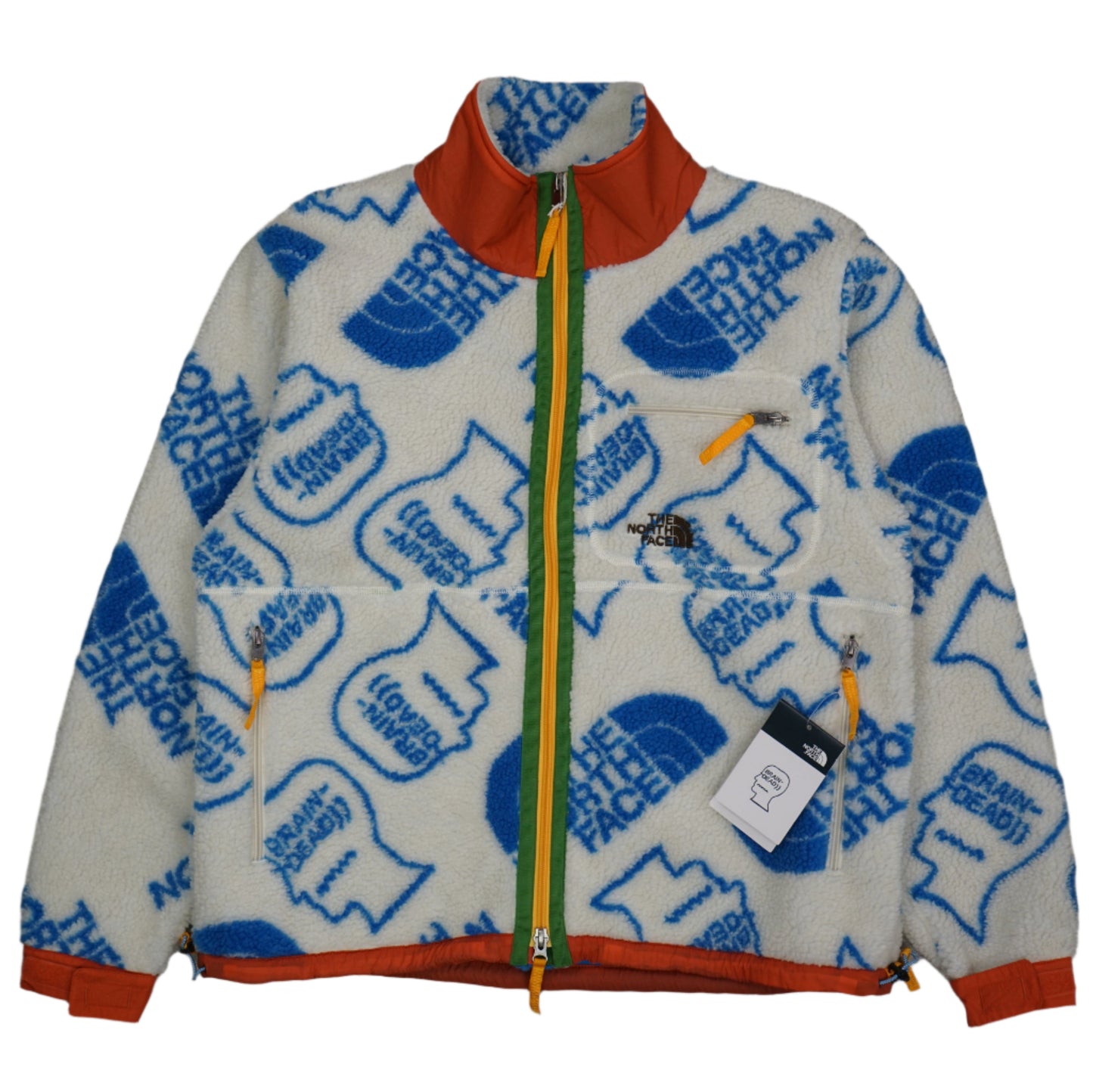 The North Face x Brain Dead Extreme Pile White Zip-Up