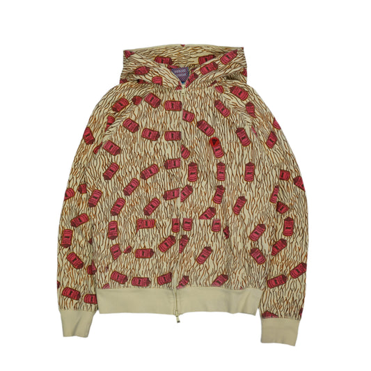 Ice Cream Yellow Spray Camo Full Zip Hoodie