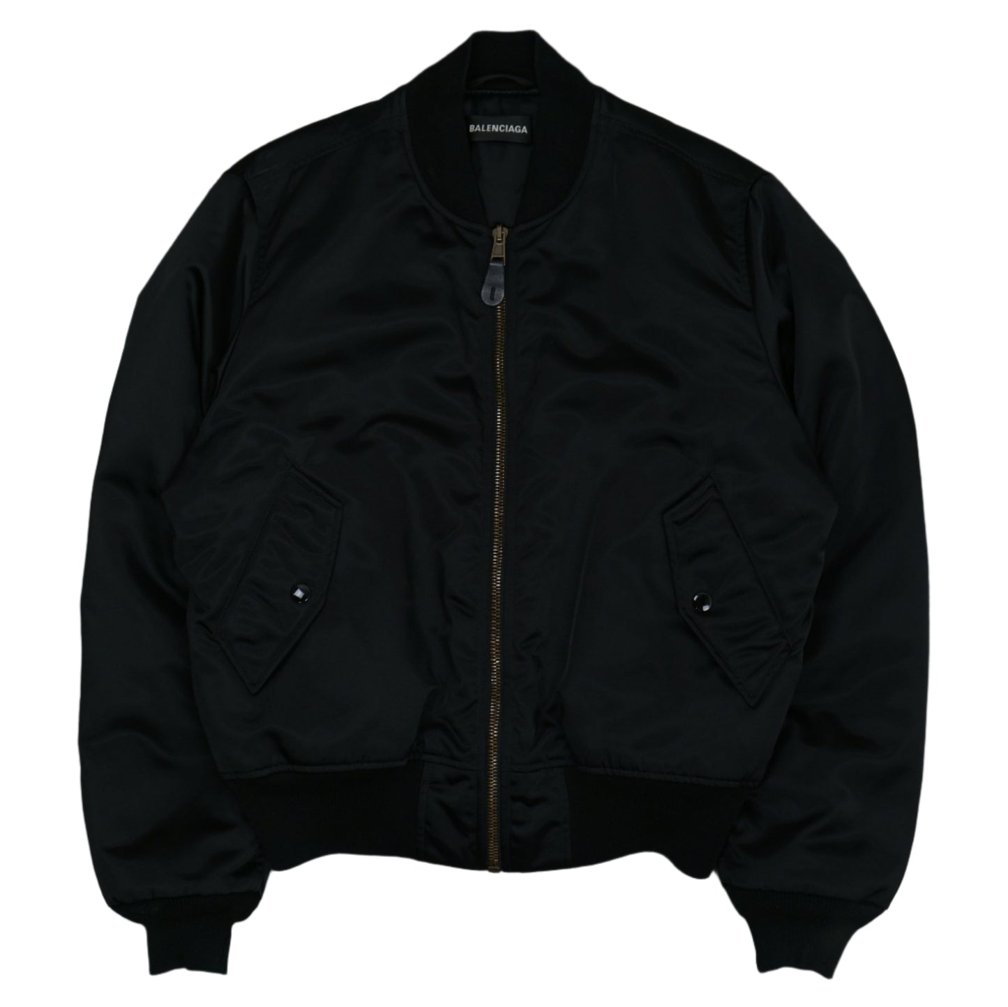 Balenciaga 1 3 Techno Black Bomber Jacket