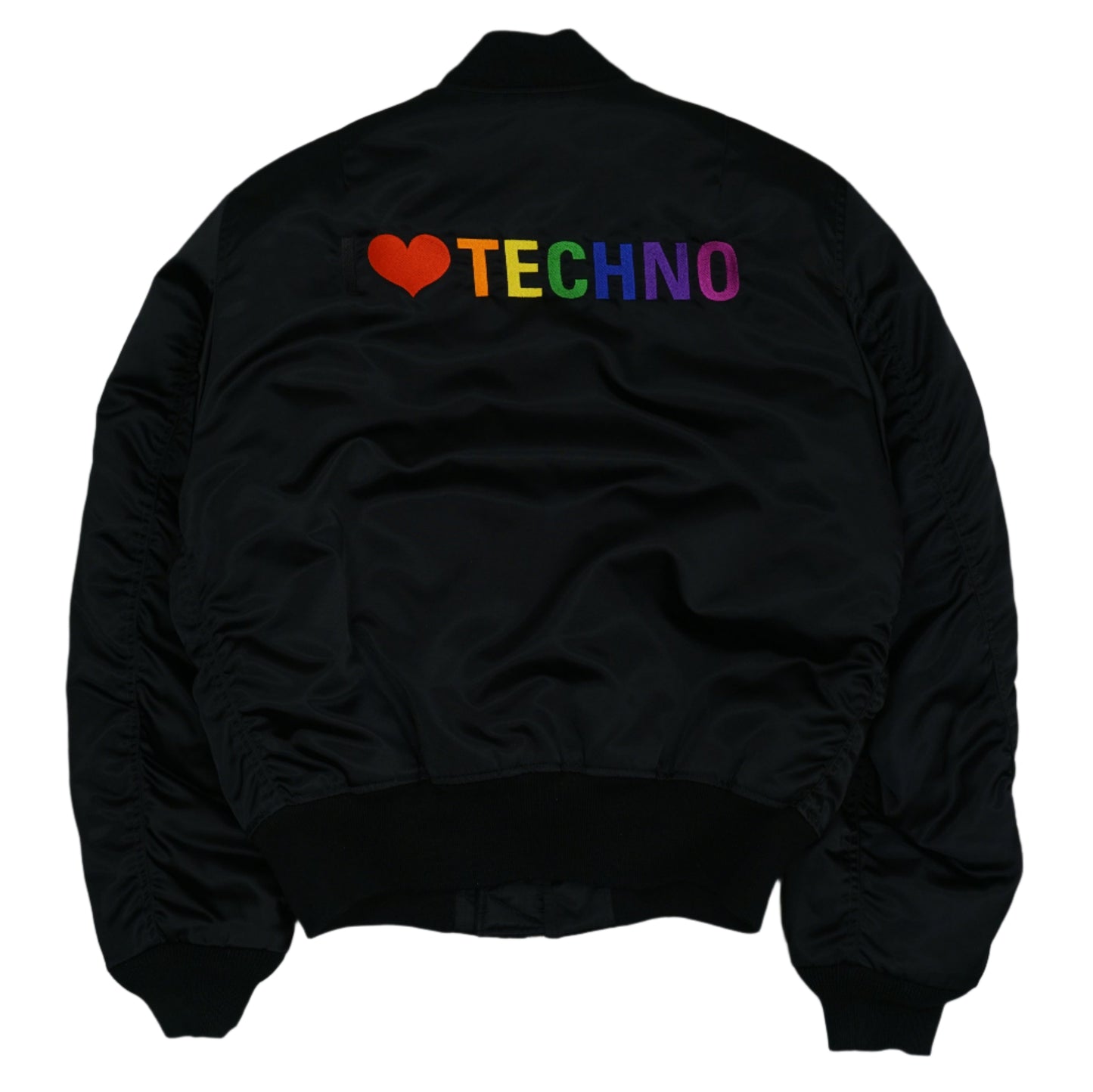 Balenciaga 1 3 Techno Black Bomber Jacket