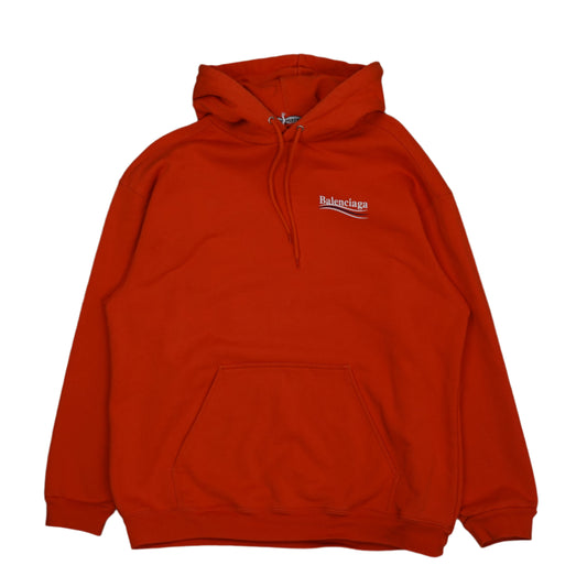 Balenciaga Campaign Logo Red Hoodie