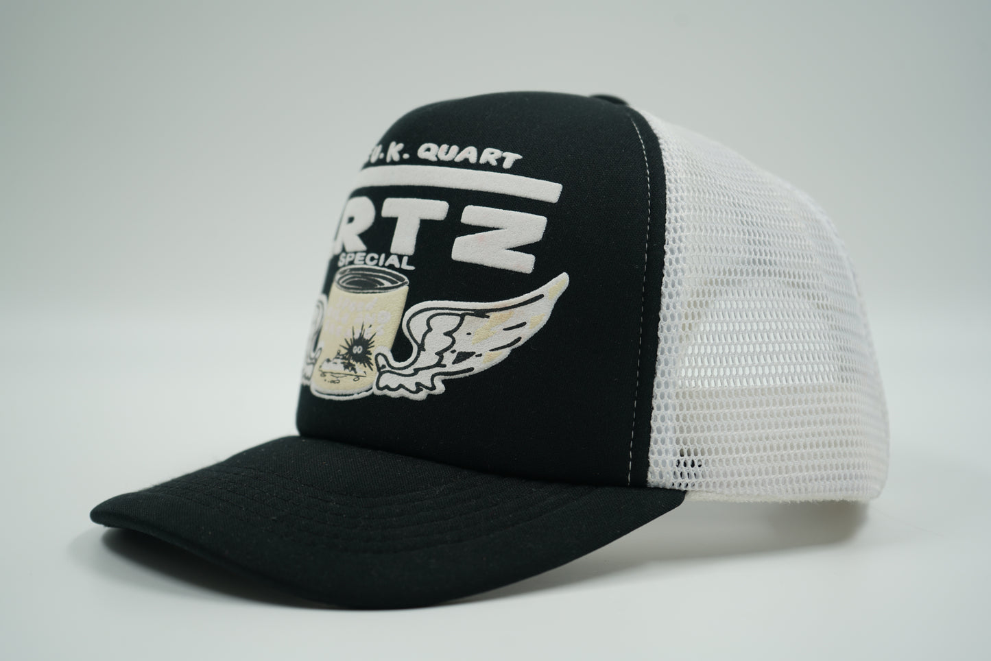Corteiz Gasolina S23 Black White Trucker Cap