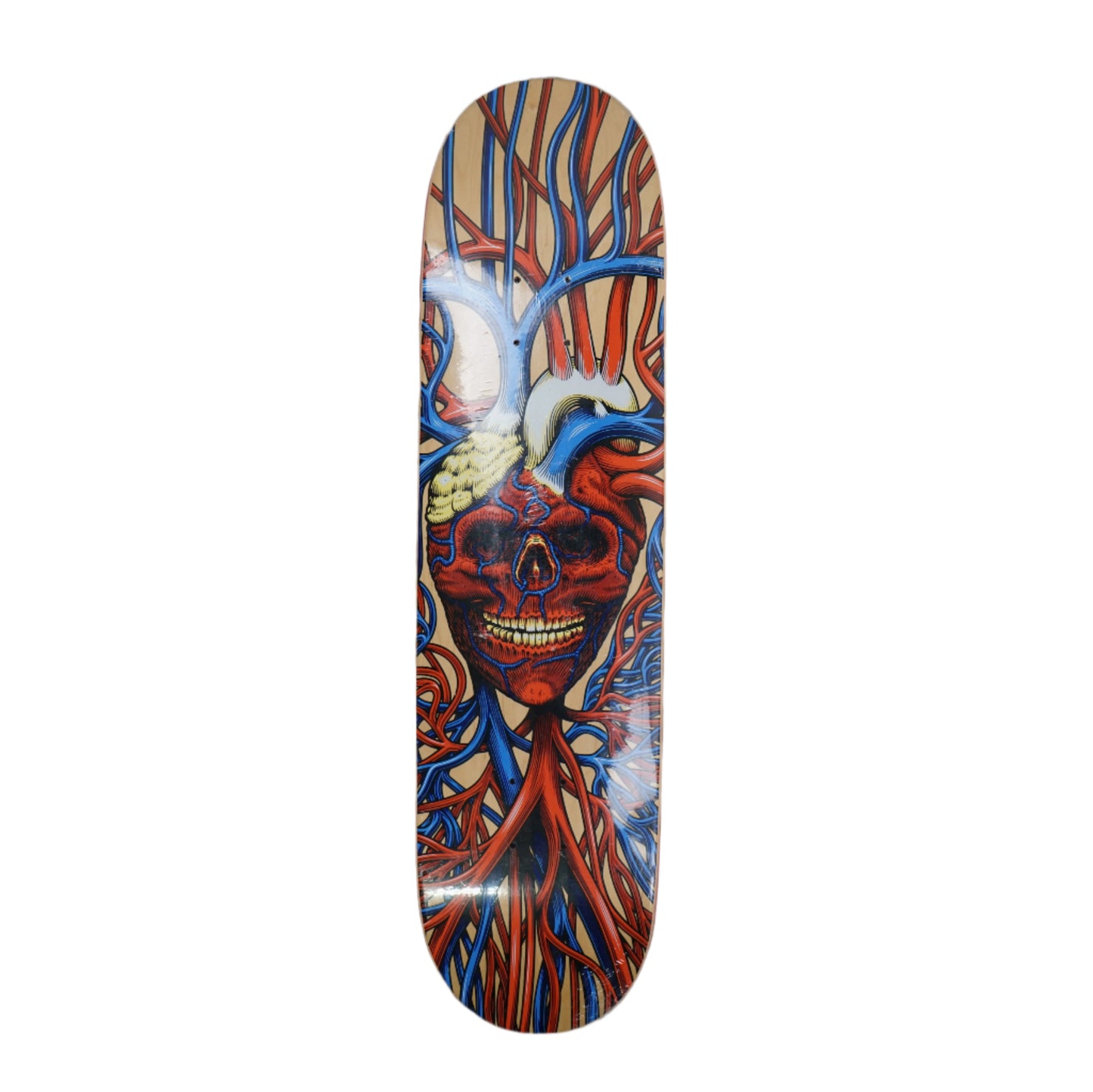 Strangelove Heart Skull Chrome Sean Cliver Brown Deck