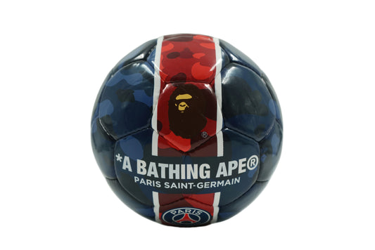 Bape x PSG Blue Red Camo Football