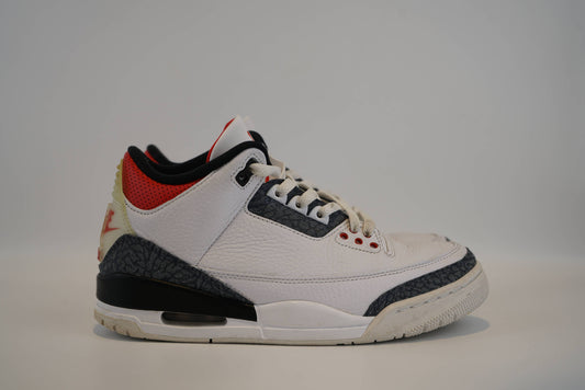 Air Jordan 3 Retro Denim SE Fire Red (Pre-owned)