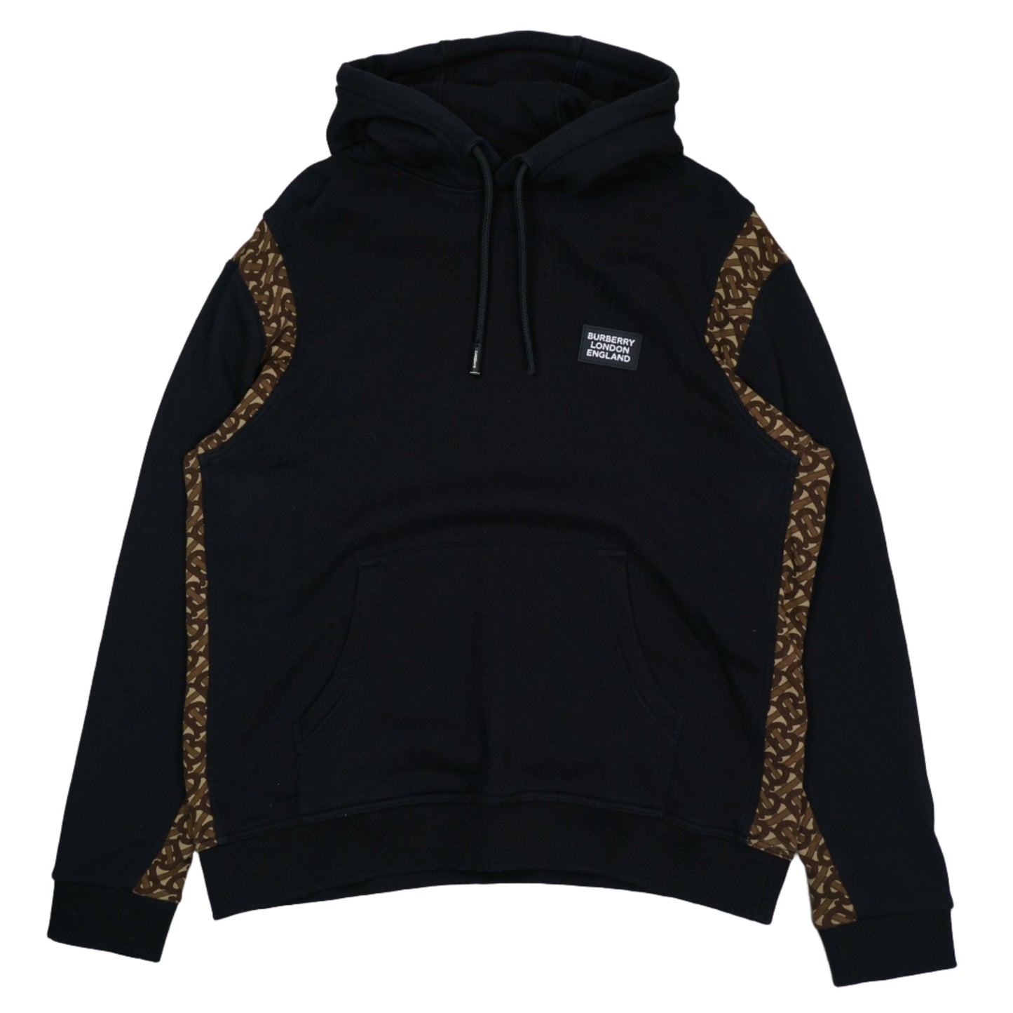 Burburry B Logo Stripe Black Hoodie