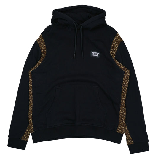 Burburry B Logo Stripe Black Hoodie