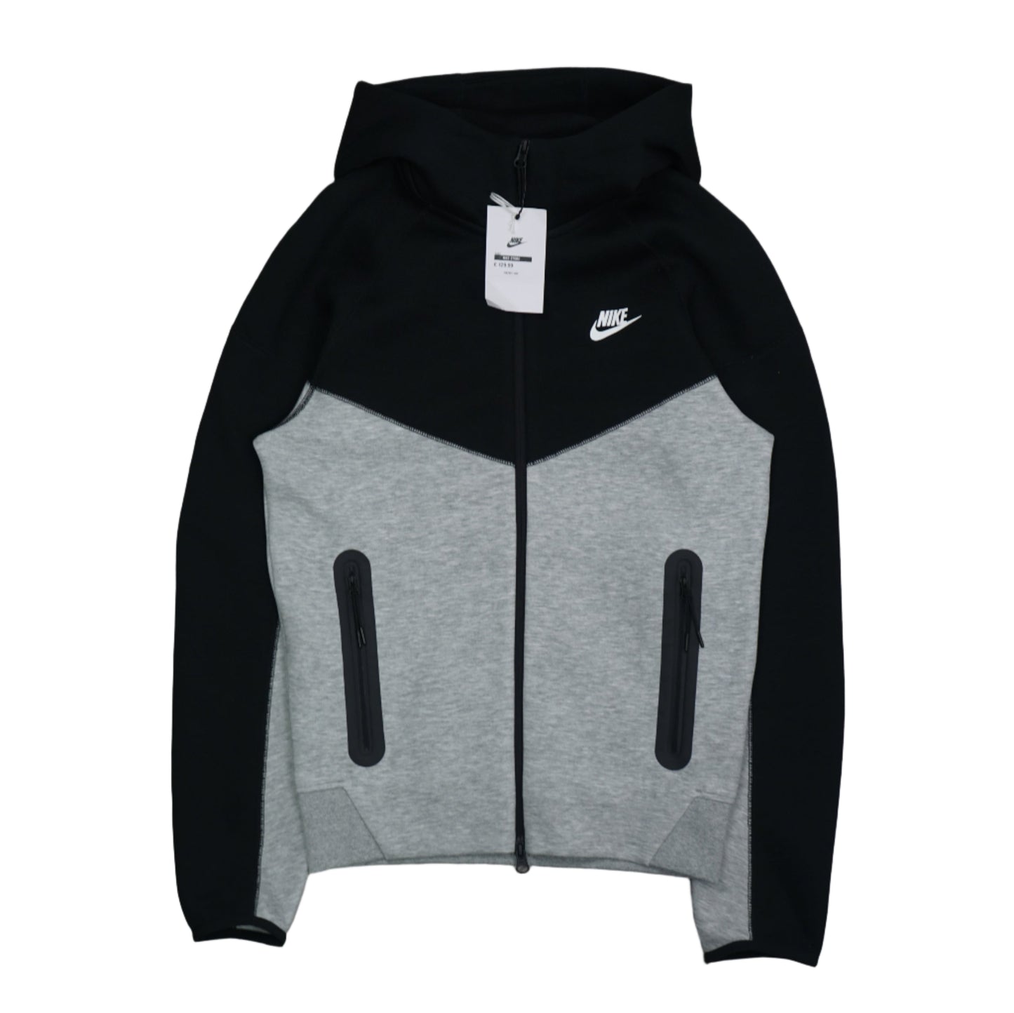 Nike Tech Fleece Mens Grey Black Track Top