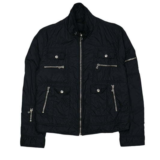 Dolce o Gabbana Vintage Multipocket Black Zipper Jacket